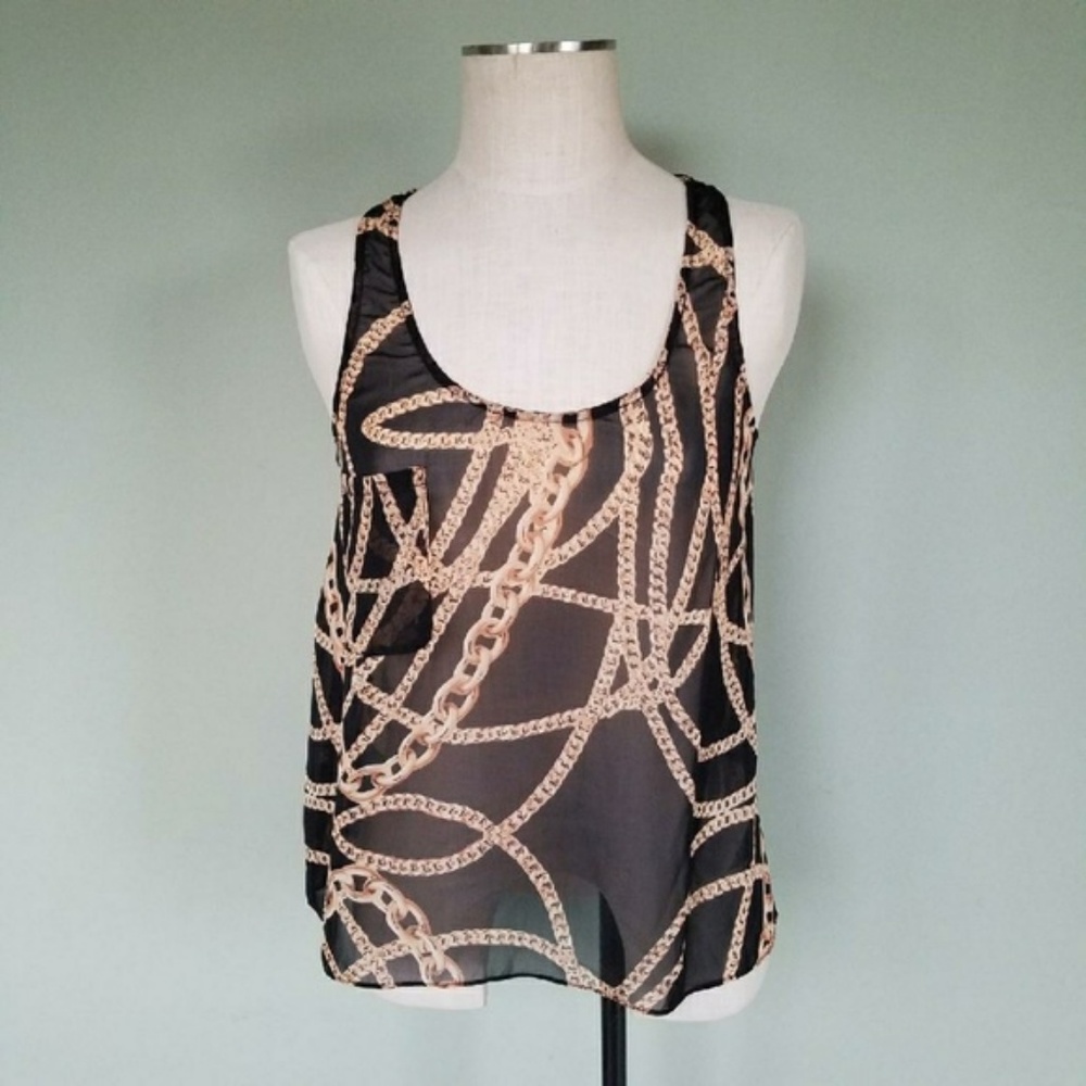 Show Me Your Mumu Jojo Tank Black Chains Small